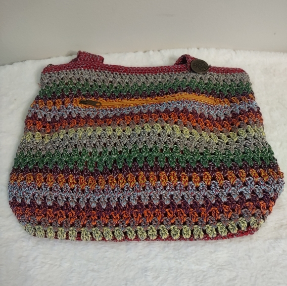 Sak Bag Cambria Knit Crochet Hobo Rainbow Soho - Picture 3 of 10
